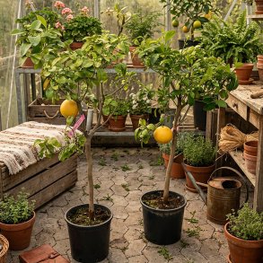 Grapefrugttr�, Star ruby, r�d frugt (Citrus paradisi star ruby), cirka 100 cm