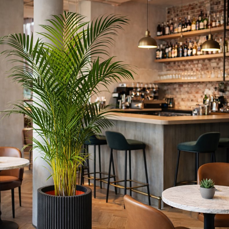 Guldpalme (Dypsis lutescens), 175-200 cm, flere stammer, busket